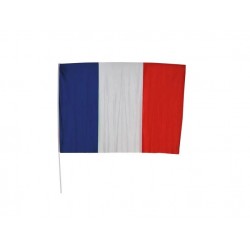 DRAPEAU FRANCE AVEC BAGUETTE 60 X 90 CM