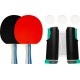 SET TENNIS DE TABLE FILET RAQUETTES ET BALLES