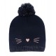 BONNET POMPON ENFANT DOUBLE