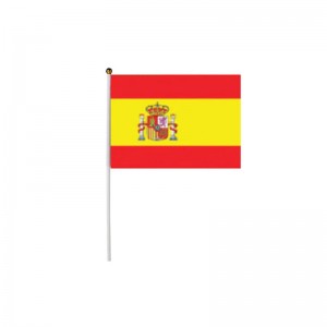 LOT DE 12 DRAPEAUX ESPAGNE 14 X 21 CM