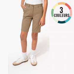 BERMUDA CHINO FILLE