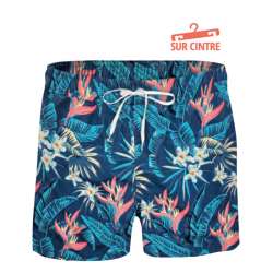 SHORT DE BAIN HOMME FLEURS