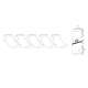 SOQUETTES HOMME 40/46 LOT DE 5 PAIRES BLANC