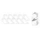 SOQUETTES HOMME 40/46 LOT DE 10 PAIRES BLANC