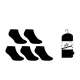 SOQUETTES FEMME 36/41 LOT DE 5 PAIRES NOIR