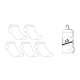SOQUETTES FEMME 36/41 LOT DE 5 PAIRES BLANC