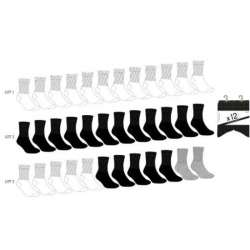 SOQUETTES HOMME LOT DE 12 PAIRES