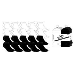 SOQUETTES FEMME 36/41 LOT DE 20 PAIRES