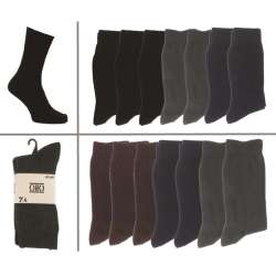 CHAUSSETTES HOMME LOT DE 7 PAIRES UNI