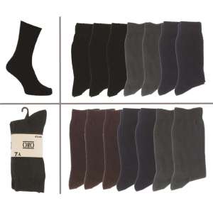 CHAUSSETTES HOMME LOT DE 7 PAIRES UNI