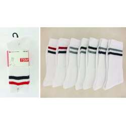 CHAUSSETTES TENNIS HOMME LOT DE 7 PAIRES RAYURES