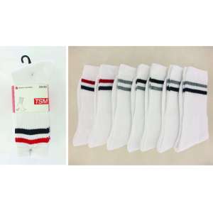 CHAUSSETTES TENNIS HOMME LOT DE 7 PAIRES RAYURES