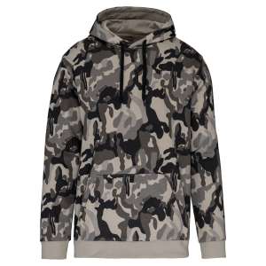 SWEAT-SHIRT CAPUCHE CAMO HOMME