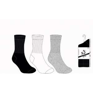 CHAUSSETTES TENNIS HOMME X 3 PAIRES