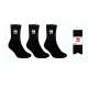 CHAUSSETTES TENNIS QUIKSILVER BLANC HOMME LOT 3 PAIRES
