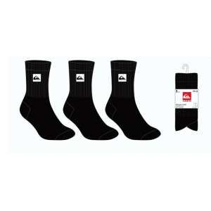CHAUSSETTES TENNIS QUIKSILVER BLANC HOMME LOT 3 PAIRES