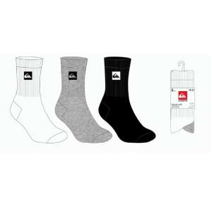 CHAUSSETTES TENNIS QUIKSILVER BLANC HOMME LOT 3 PAIRES