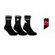 CHAUSSETTES TENNIS NOIR KAPPA HOMME LOT 3 PAIRES 39/42