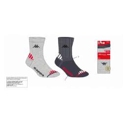 CHAUSSETTES TENNIS KAPPA HOMME LOT 2 PAIRES
