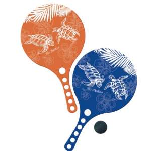 RAQUETTES DE PLAGE PLASTIQUE TORTUES