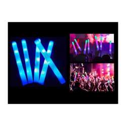 BATON LUMINEUX EN MOUSSE LED BLEU