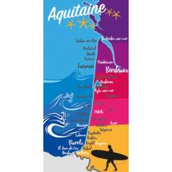 SERVIETTE MICROFIBRE AQUITAINE 70 X 140 CM