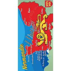 SERVIETTE DE PLAGE MICROFIBRE NORMANDIE