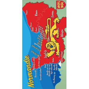 SERVIETTE DE PLAGE MICROFIBRE NORMANDIE