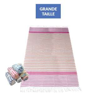 FOUTA DE PLAGE COTON XL