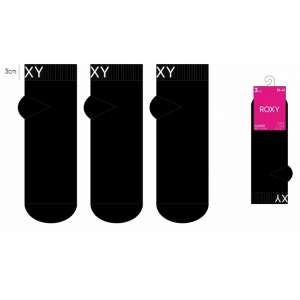 SOCQUETTES 2/3 NOIR ROXY FEMME LOT 3 PAIRES