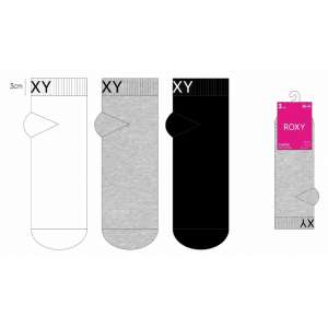 SOCQUETTES 2/3 ASSORTIMENT ROXY FEMME LOT 3 PAIRES