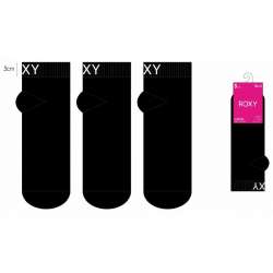 SOCQUETTES 2/3 NOIR ROXY FEMME LOT 3 PAIRES