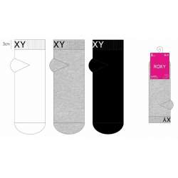 SOCQUETTES 2/3 ASSORTIMENT ROXY FEMME LOT 3 PAIRES