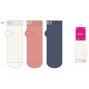 SOCQUETTES 2/3 ASS COUL ROXY FEMME LOT 3 PAIRES