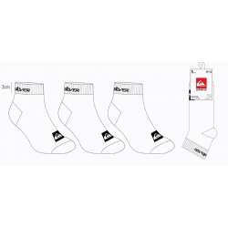 SOCQUETTES 2/3 BLANC QUIKSULVER HOMME LOT 3 PAIRES