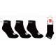 SOCQUETTES 2/3 NOIR QUIKSILVER HOMME LOT 3 PAIRES