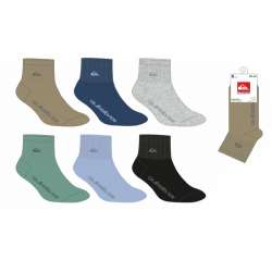 SOCQUETTES 2/3 ASS COUL QUIKSILVER HOMME LOT 3 PAIRES