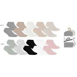 SOCQUETTES FEMME COULEUR LOT DE 10 PAIRES