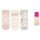 SOCQUETTES FEMME MOTIFS ROXY LOT 3 PAIRES