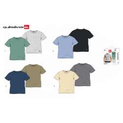 T-SHIRT COL ROND UNI QUIKSILVER HOMME LOT DE 2