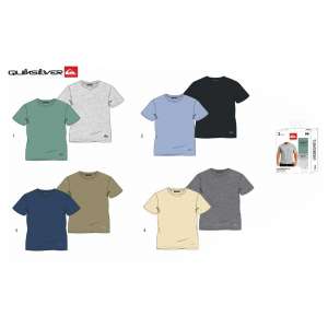 T-SHIRT COL ROND UNI QUIKSILVER HOMME LOT DE 2
