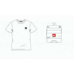 T-SHIRT COL ROND BLANC QUIKSILVER HOMME LOT DE 2