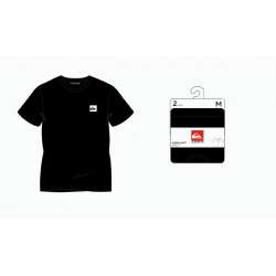 T-SHIRT COL ROND NOIR QUIKSILVER HOMME LOT DE 2