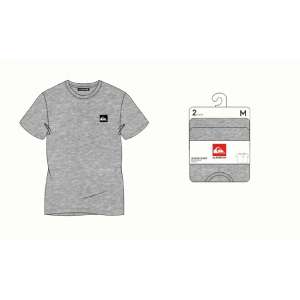 T-SHIRT COL ROND GRIS QUIKSILVER HOMME LOT DE 2