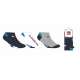 SOCQUETTES MOTIFS QUIKSILVER HOMME LOT 3 PAIRES