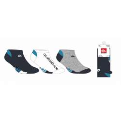 SOCQUETTES MOTIFS QUIKSILVER HOMME LOT 3 PAIRES