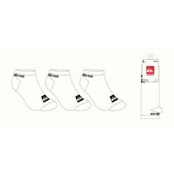 SOCQUETTES BLANCHES QUIKSILVER HOMME LOT 3 PAIRES