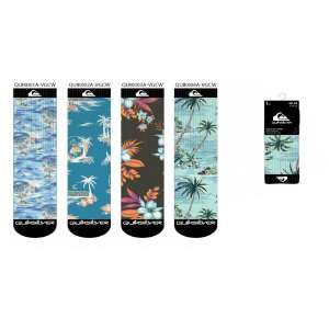 CHAUSSETTES MOTIFS QUIKSILVER HOMME  X 1 PAIRE