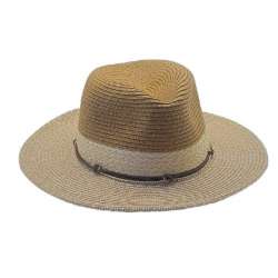 CHAPEAU PAILLE PAPIER FEMME AJUSTABLE