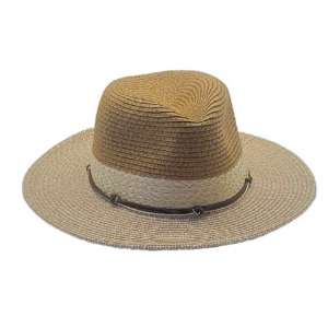 CHAPEAU PAILLE PAPIER FEMME AJUSTABLE
